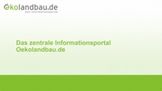Das zentrale Informationsportal www.oekolandbau.de