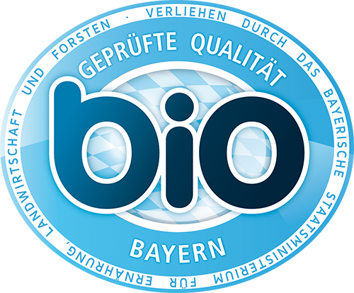 Logo des bayrischen Biosiegels. Klick führt zu Großansicht im neuen Fenster.